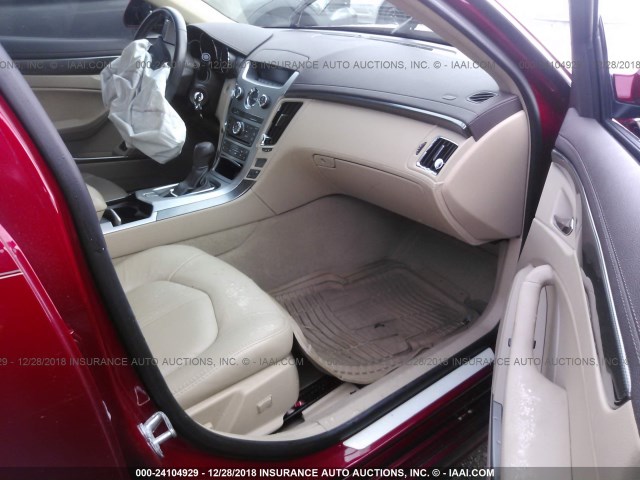 1G6DE5E56D0110788 - 2013 CADILLAC CTS LUXURY COLLECTION RED photo 5