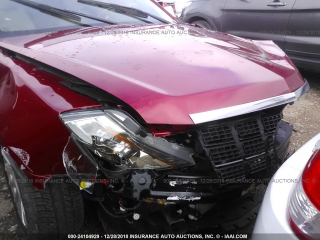 1G6DE5E56D0110788 - 2013 CADILLAC CTS LUXURY COLLECTION RED photo 6