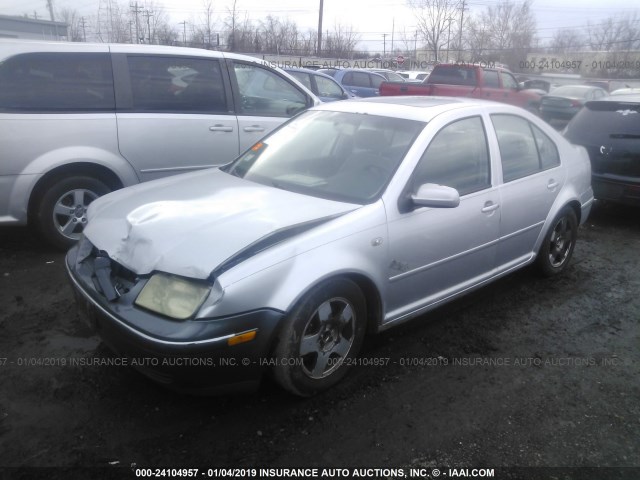 3VWSC29M91M045211 - 2001 VOLKSWAGEN JETTA GLS SILVER photo 2