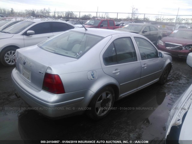 3VWSC29M91M045211 - 2001 VOLKSWAGEN JETTA GLS SILVER photo 4