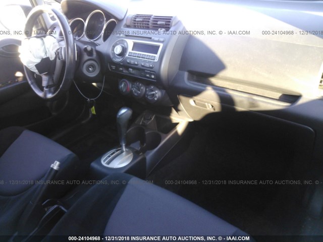 JHMGD38687S058934 - 2007 HONDA FIT S 黑色 照片 5