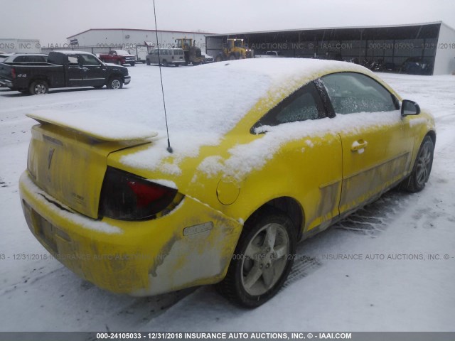 1G2AL15F277315726 - 2007 PONTIAC G5 YELLOW photo 4