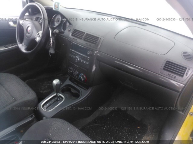 1G2AL15F277315726 - 2007 PONTIAC G5 YELLOW photo 5