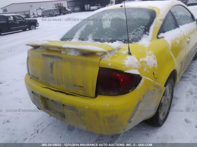 1G2AL15F277315726 - 2007 PONTIAC G5 YELLOW photo 6