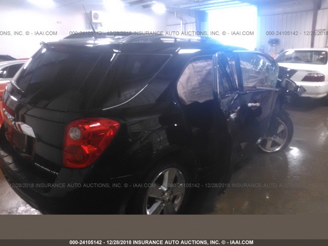 2GNFLGEK6D6136139 - 2013 CHEVROLET EQUINOX LTZ BLACK photo 4