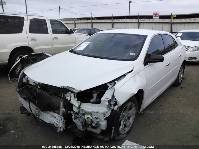 1G11B5SA3DF230399 - 2013 CHEVROLET MALIBU LS WHITE photo 2