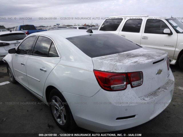 1G11B5SA3DF230399 - 2013 CHEVROLET MALIBU LS WHITE photo 3