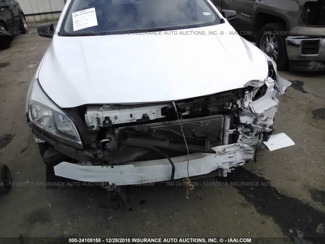 1G11B5SA3DF230399 - 2013 CHEVROLET MALIBU LS WHITE photo 6