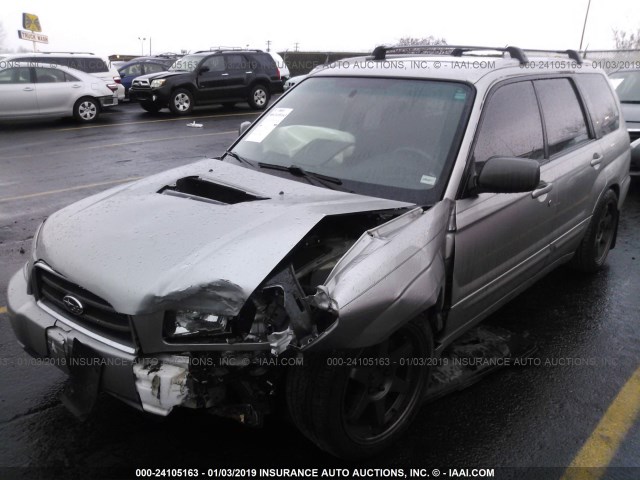 JF1SG69625H713088 - 2005 SUBARU FORESTER 2.5XT SILVER photo 2