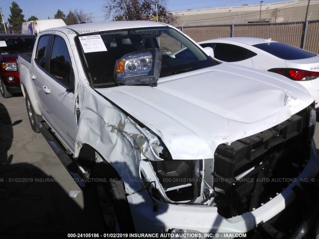 1GTG5CEA3J1127744 - 2018 GMC CANYON SLE WHITE photo 1