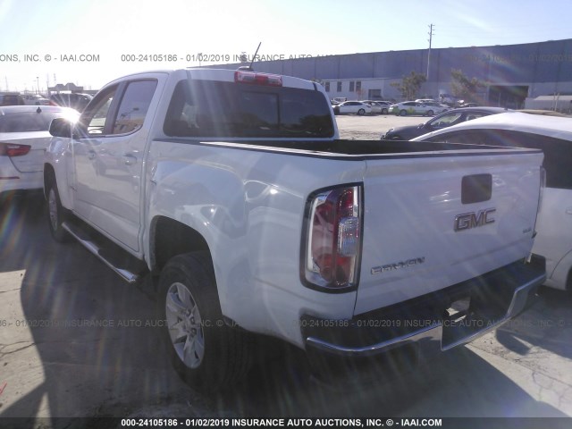 1GTG5CEA3J1127744 - 2018 GMC CANYON SLE WHITE photo 3