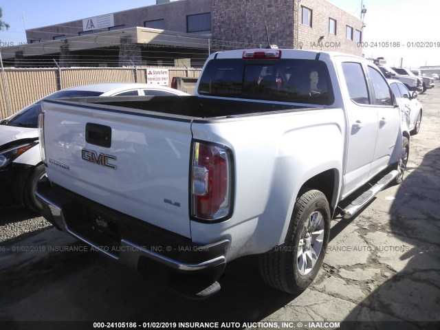 1GTG5CEA3J1127744 - 2018 GMC CANYON SLE WHITE photo 4