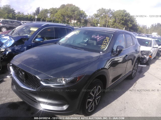 JM3KFACM3J0403328 - 2018 MAZDA CX-5 TOURING Noir photo 2