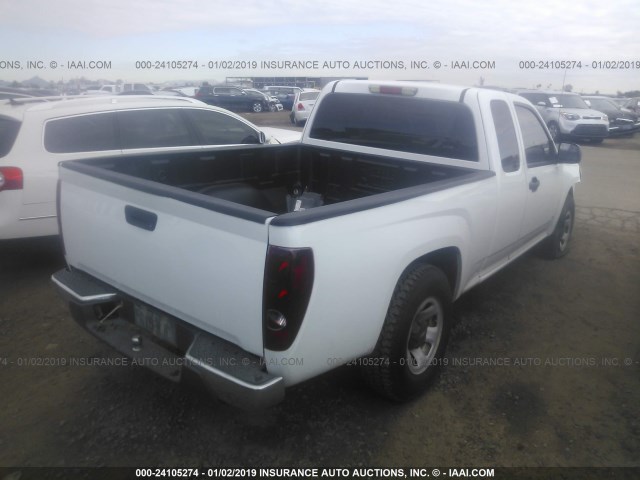 1GCCS198568274648 - 2006 CHEVROLET COLORADO WHITE photo 4