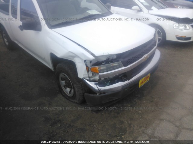 1GCCS198568274648 - 2006 CHEVROLET COLORADO WHITE photo 6