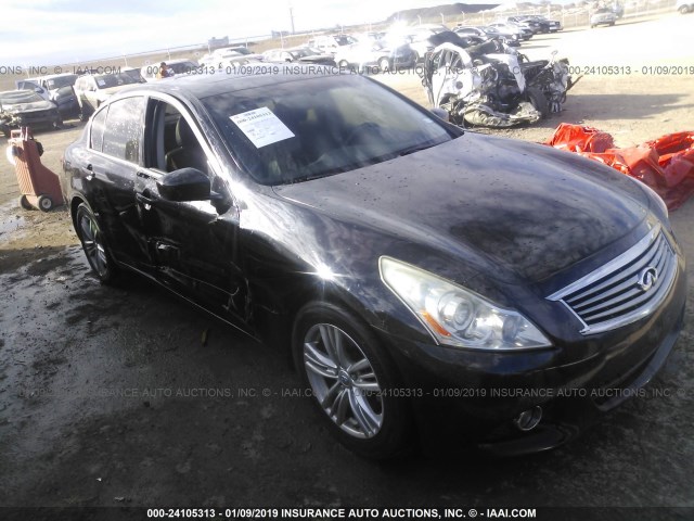 JN1DV6AP1BM830261 - 2011 INFINITI G25 JOURNEY BLACK photo 1