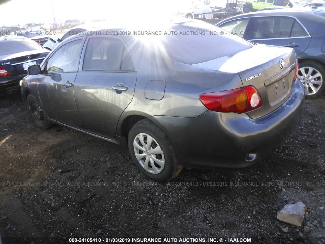 2T1BU4EE5AC399729 - 2010 TOYOTA COROLLA S/LE/XLE GRAY photo 3