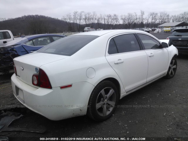 1G1ZC5E11BF274362 - 2011 CHEVROLET MALIBU 1LT WHITE photo 4