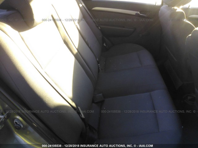 KL1TD56608B120236 - 2008 CHEVROLET AVEO LS GRAY photo 8