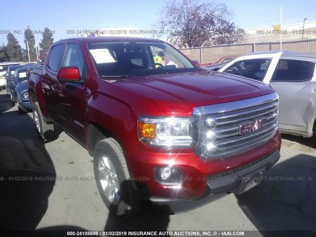 1GTG5CE37G1253308 - 2016 GMC CANYON SLE RED photo 1