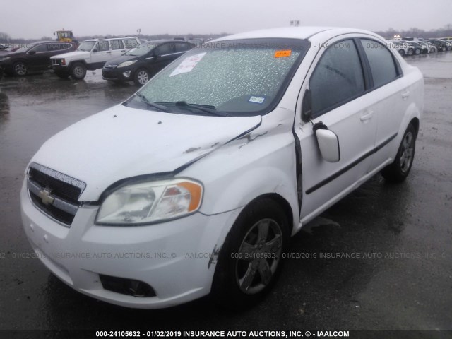 KL1TG5DE6AB047199 - 2010 CHEVROLET AVEO LT WHITE photo 6