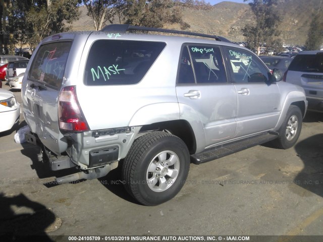 JTEZU14R650061785 - 2005 TOYOTA 4RUNNER SR5/SPORT SILVER photo 4