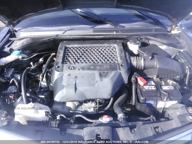 5J8TB2H27BA007017 - 2011 ACURA RDX GRAY photo 10