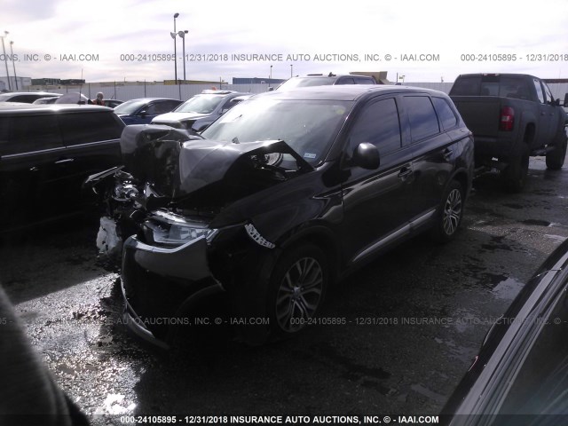 JA4AD2A32HZ033614 - 2017 MITSUBISHI OUTLANDER ES BLACK photo 2