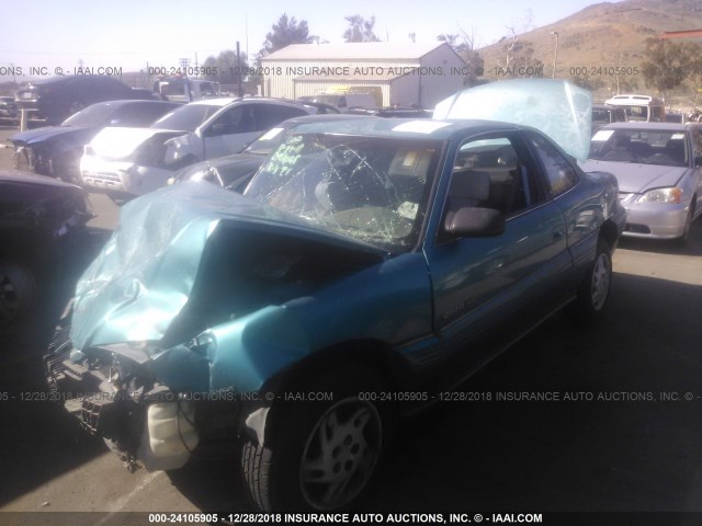 1G2NE15D0SM592587 - 1995 PONTIAC GRAND AM SE GREEN photo 2