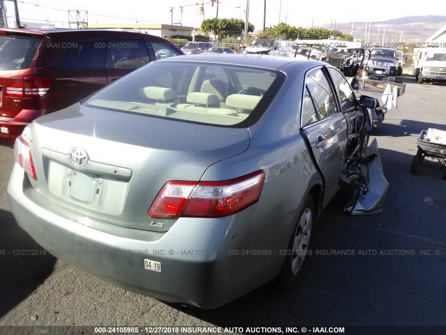 JTNBE46K993190950 - 2009 TOYOTA CAMRY SE/LE/XLE GREEN photo 4