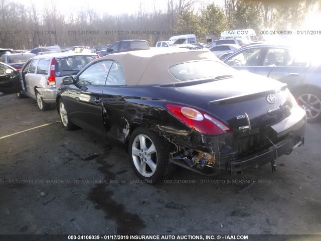 4T1FA38P35U048713 - 2005 TOYOTA CAMRY SOLARA SE/SLE BLACK photo 3