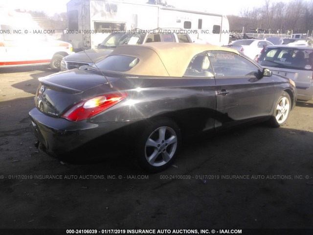 4T1FA38P35U048713 - 2005 TOYOTA CAMRY SOLARA SE/SLE BLACK photo 4