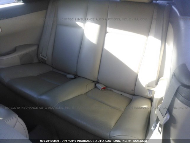 4T1FA38P35U048713 - 2005 TOYOTA CAMRY SOLARA SE/SLE BLACK photo 8