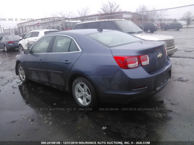 1G11B5SL3EF125168 - 2014 CHEVROLET MALIBU LS BLUE photo 3