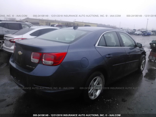 1G11B5SL3EF125168 - 2014 CHEVROLET MALIBU LS BLUE photo 4