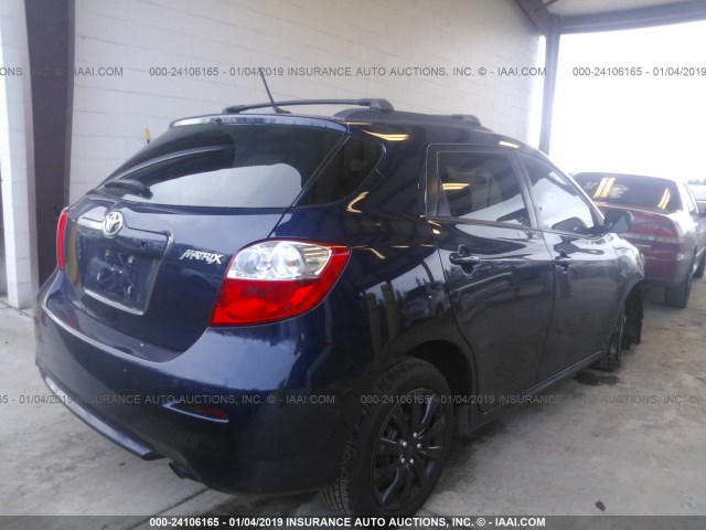 2T1KU4EE2DC966564 - 2013 TOYOTA COROLLA MATRIX  BLUE photo 4