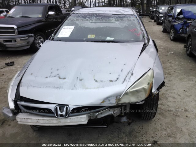 1HGCM56127A193420 - 2007 HONDA ACCORD VALUE SILVER photo 6