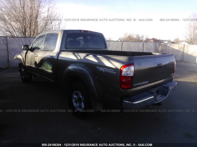 5TBET34185S486555 - 2005 TOYOTA TUNDRA DOUBLE CAB SR5 GRAY photo 3