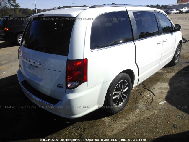 2C4RDGCG3HR799951 - 2017 DODGE GRAND CARAVAN SXT WHITE photo 4