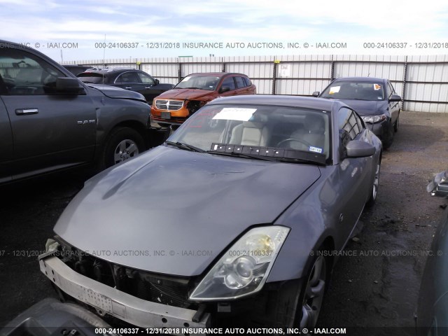 JN1BZ34E27M553390 - 2007 NISSAN 350Z COUPE SILVER photo 2