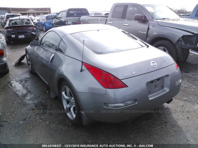 JN1BZ34E27M553390 - 2007 NISSAN 350Z COUPE SILVER photo 3