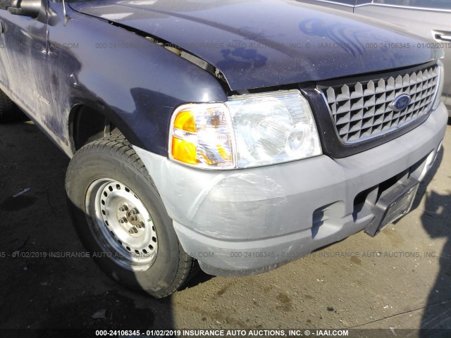 1FMDU72E82ZC05387 - 2002 FORD EXPLORER XLS BLUE photo 6