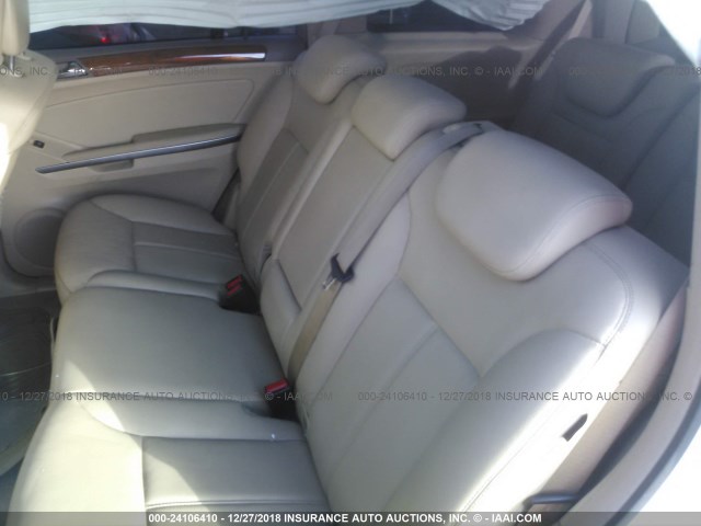 4JGBF71E67A186380 - 2007 MERCEDES-BENZ GL 450 4MATIC WHITE photo 8