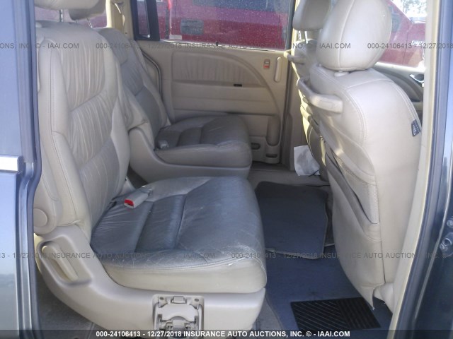 5FNRL38775B030929 - 2005 HONDA ODYSSEY EXL BLUE photo 8