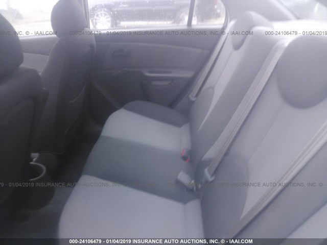 KNADE223596445461 - 2009 KIA RIO LX/SX SILVER photo 8