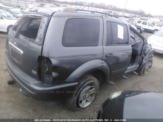 1D4HD48D44F230006 - 2004 DODGE DURANGO SLT GRAY photo 4