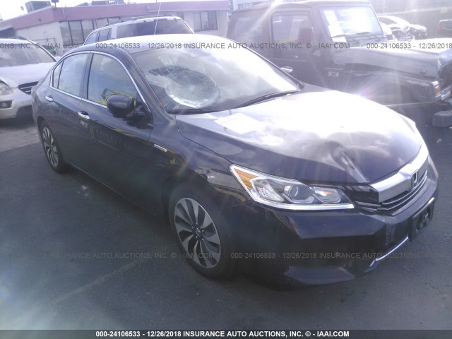 JHMCR6F56HC004572 - 2017 HONDA ACCORD HYBRID/EXL BLACK photo 1