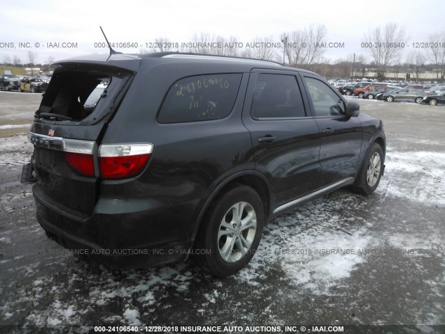 1D4RE2GGXBC708901 - 2011 DODGE DURANGO EXPRESS GRAY photo 4