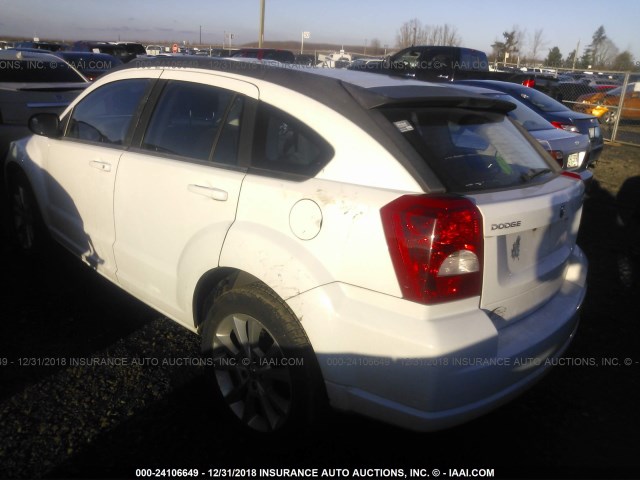 1B3CB5HA1BD153324 - 2011 DODGE CALIBER HEAT WHITE photo 3