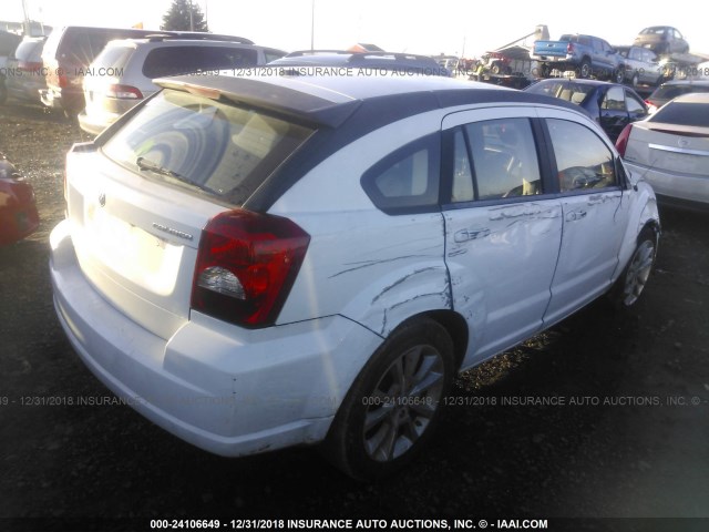 1B3CB5HA1BD153324 - 2011 DODGE CALIBER HEAT WHITE photo 4